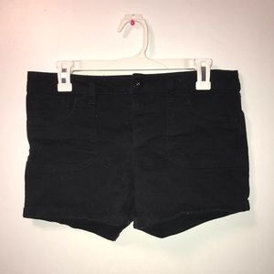 Lightly used black jean shorts